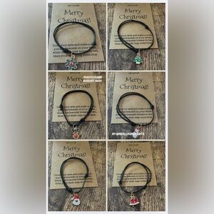 🌙 C1000 XMAS 1 set of Christmas Charm Adjustable Bracelet